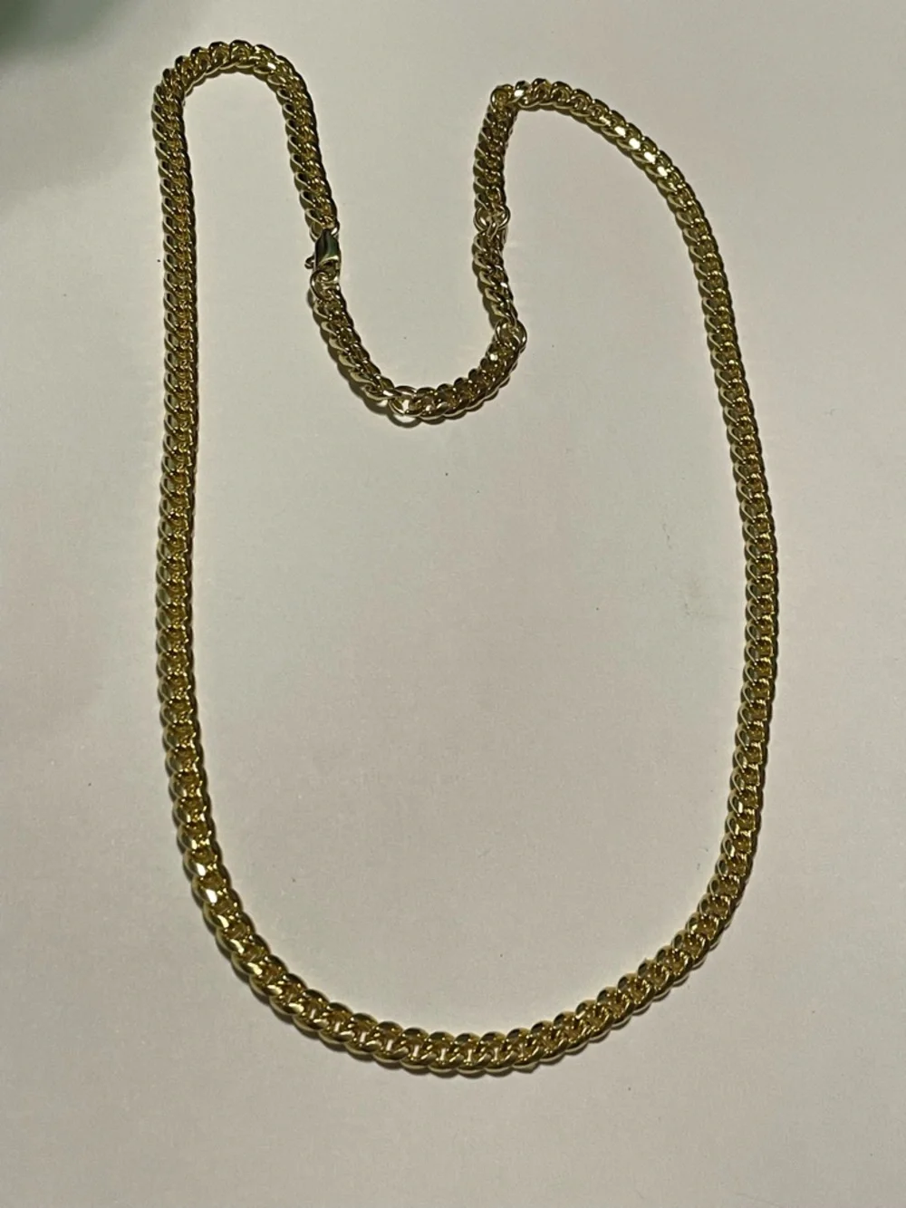 Gold Tone Chain Necklace #7577